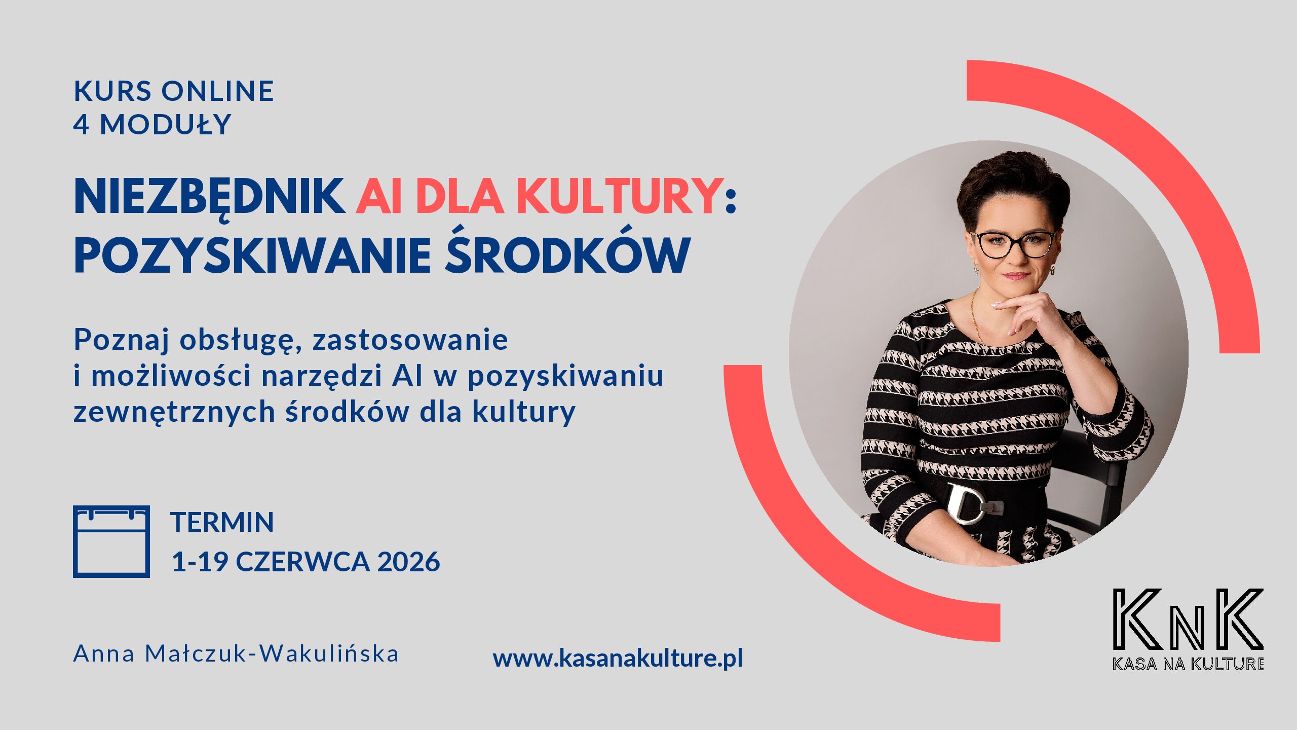 Niezbędnik AI dla kultury: pozyskiwanie środków. Kurs